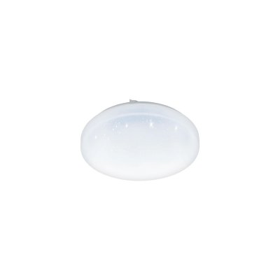 Wall / Ceiling Light Steel White / Plastic With Crystal Effect White - FRANIA-S