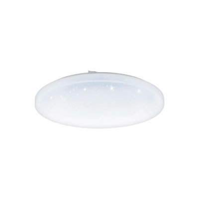 Wall / Ceiling Light Steel White / Plastic With Crystal Effect White - FRANIA-S