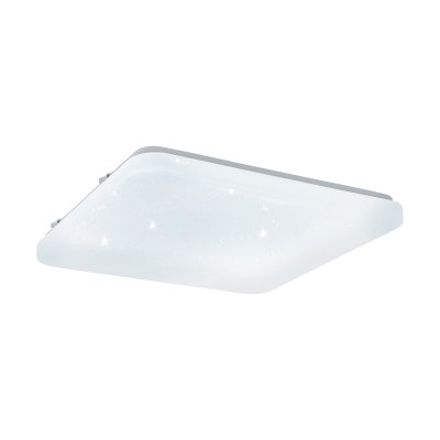 Wall / Ceiling Light Steel White / Plastic With Crystal Effect White - FRANIA-S