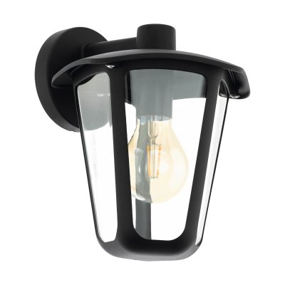 Wall Light Cast Aluminium Black / Plastic Transparent - MONREALE