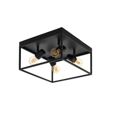 Ceiling Light Steel Black - SILENTINA