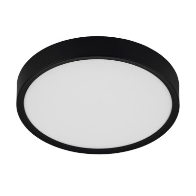 Ceiling Light Plastic, Steel Black / Plastic White - MUSURITA