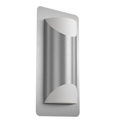 Wall Light Stainless Steel Stainless Steel / Plastic White - CISTIERNA 1