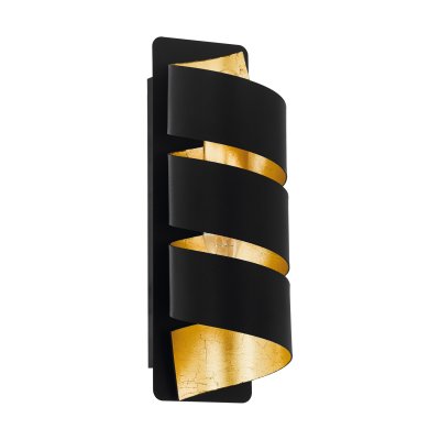 Wall Light Steel Black, Gold - ELIZONDO