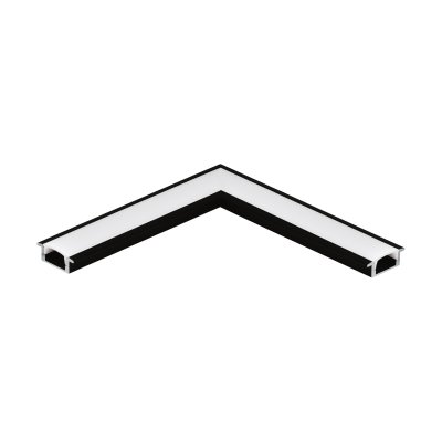 Accessory Aluminium Anodised Black - RECESSED PROFILE 1