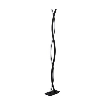 Floor Light Steel, Aluminium Black / Plastic White - LASANA 3