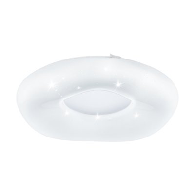 Ceiling Light Steel White / Plastic With Crystal Effect White, Silver - ZAMUDILO