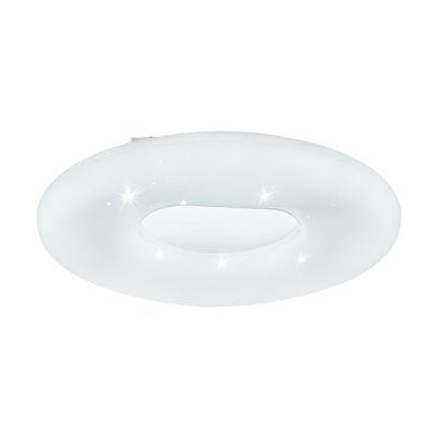 Ceiling Light Steel White / Plastic With Crystal Effect White, Silver - ZAMUDILO