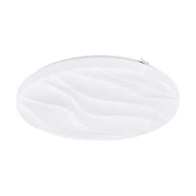 Wall / Ceiling Light Steel White / Plastic White - BENARIBA