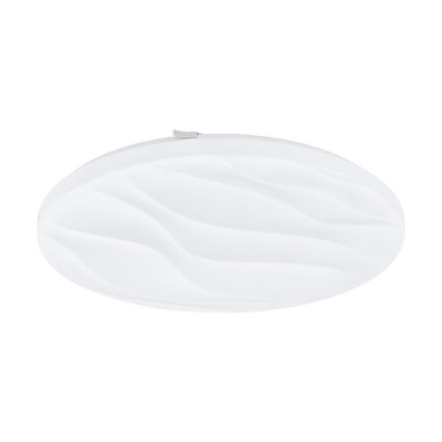 Wall / Ceiling Light Steel White / Plastic White - BENARIBA