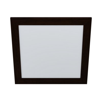 Ceiling Light Steel, Plastic White / Wood Dark Brown - PIGLIONASSO