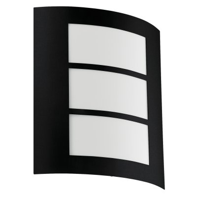 Wall Light Zinc-plated Steel Black / Plastic White - CITY