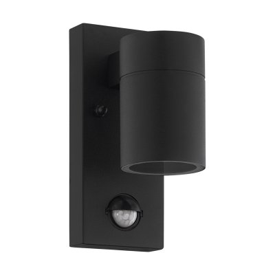 Wall Light Zinc-plated Steel Black / Glass Clear - RIGA 5