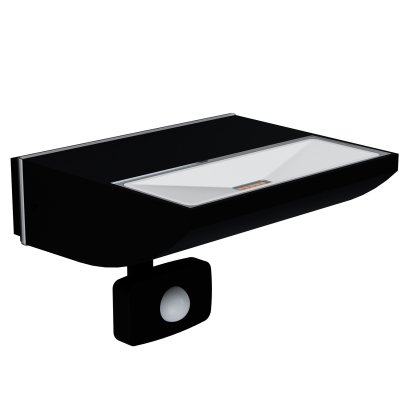 Wall Light Aluminium, Plastic Black / Plastic Transparent - SORRONARO