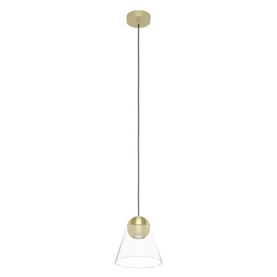 Pendant Light Steel Brushed Brass / Glass Clear - CERASELLA