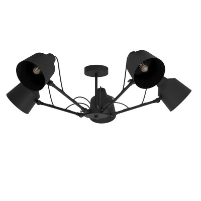 Ceiling Light Steel Black - BASURTU