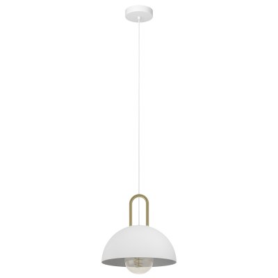 Pendant Light Steel White, Brass - CALMANERA