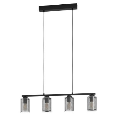 Pendant Light Steel Black / Glass Clear - ZOCABON