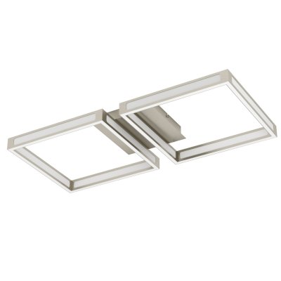 Ceiling Light Steel Satin Nickel / Plastic White - ALTAFLOR