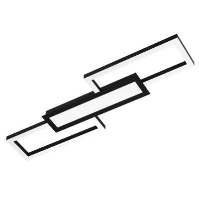 Ceiling Light Steel, Aluminium Black / Plastic White - MONIROTE