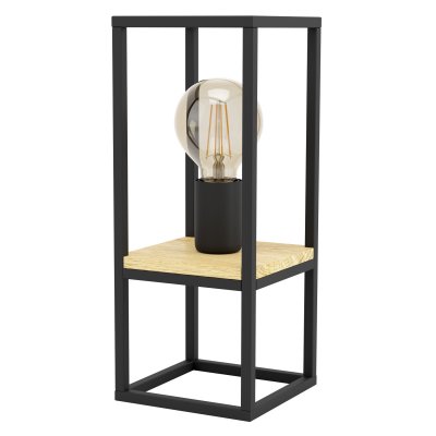 Table Light Steel, Wood Black, Brown - LIBERTAD