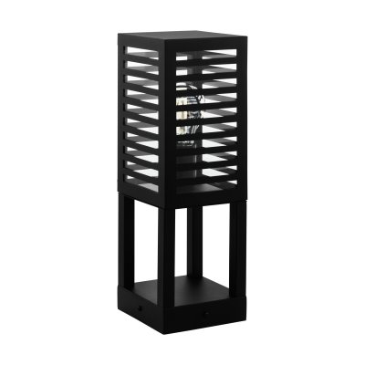 Pedestal Light Aluminium, Steel Black - ALAMONTE 3