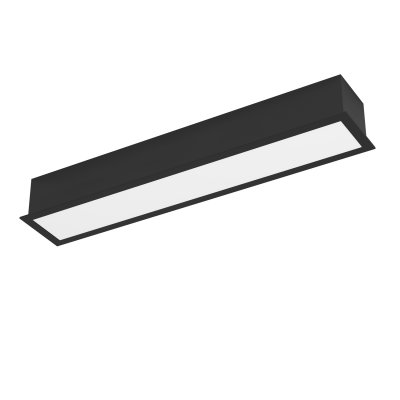 Recessed Light Aluminium, Steel Black / Plastic White - SALITTA