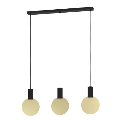 Pendant Light Steel Black, Gold - SARONA