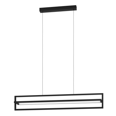 Pendant Light Steel Black / Plastic White - SIBERIA