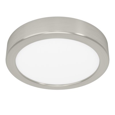 Surface-mounted Light Steel Satin Nickel / Plastic White - FUEVA 5