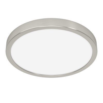 Surface-mounted Light Steel Satin Nickel / Plastic White - FUEVA 5