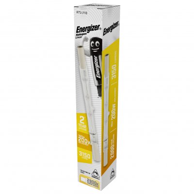 Energizer Halogen R7S Linear 3150lm 160W 2,900K (Warm White) Dimmable, Box Of 1 (S5415)