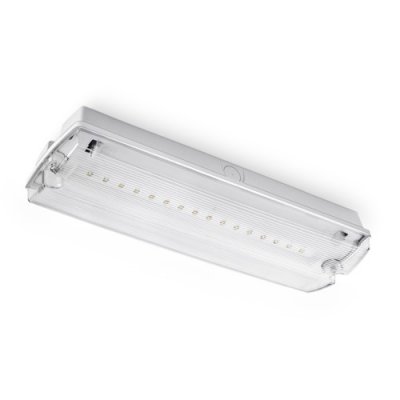 3W LED Emergency Bulkhead 16pcs 150Lm 3hrs Non-Maintained IP65