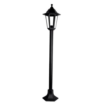 60W ES Plastic Bollard Lantern Black IP44