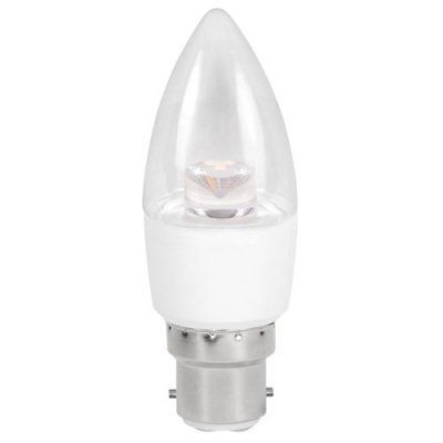 5W LED BC B22 Candle Clear