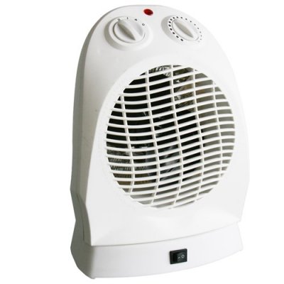 Upright Fan Heater 2000W Oscillating With Thermostatic Control