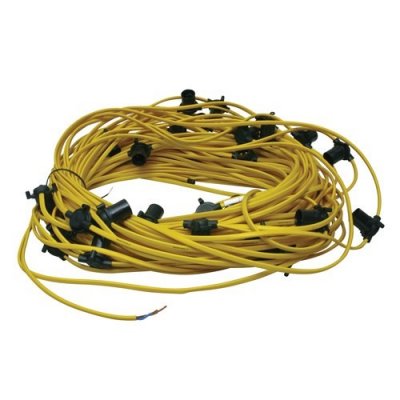 Festoon Set 3Mtr Space BC 60W 100Mtr Cable