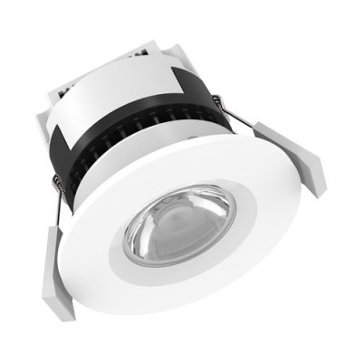 6W Dim To Warm Integrated Fire Rated Downlight - White (400Lm)