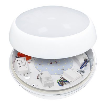 16W Dedicated LED Luna CCT Emergency Circular Bulkhead Fitting