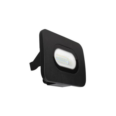 10W LED Slim Curved Floodlight With IP65 Integrated Junction Box, 800Lm, 6500K