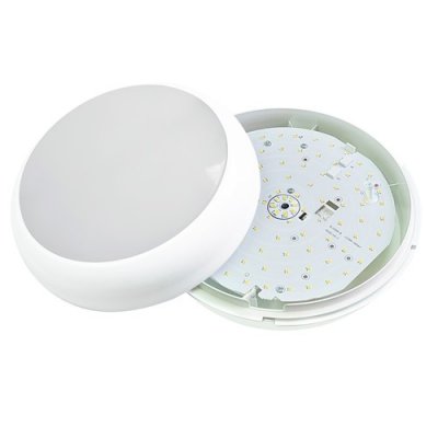 IP65 LED Bulkheads With Microwave Sensor And Emergency Fitting - 1200Lm - 15W - 4000K