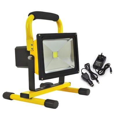 30W LED Portable Re-Chargeable Site Light (with Stand) Die-cast Aluminium