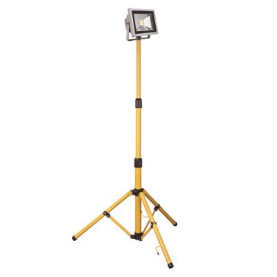 20W LED Tripod -110v Yellow - Single 2.5Mtrs HO5RN-F C/w Plug 110-130v