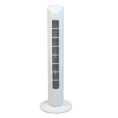 50W 3 Speed Tower Fan With Timer (White)