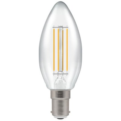 LED Candle Filament Dimmable Clear 5W 2700K SBC-B15d