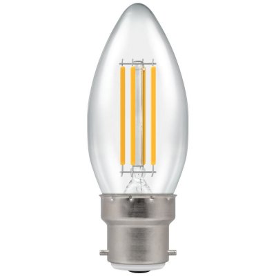 LED Candle Filament Clear 6.5W 2700K BC-B22d