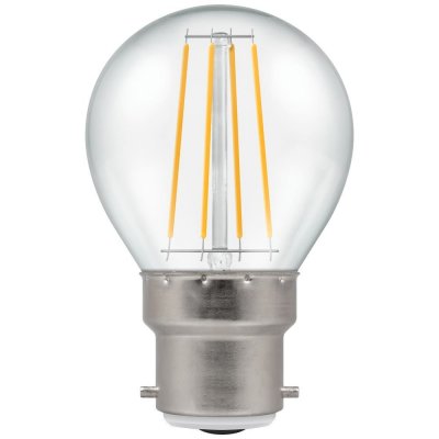 LED Round Filament Dimmable Clear 5W 2700K BC-B22d