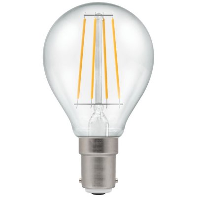 LED Round Filament Dimmable Clear 5W 2700K SBC-B15d