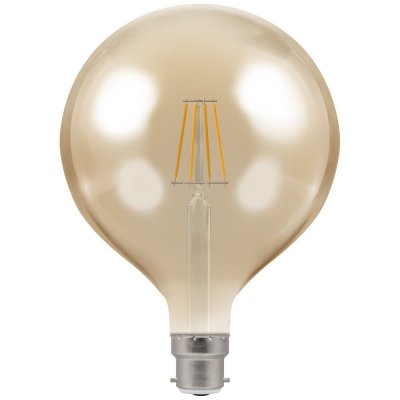 LED Globe G125 Filament Antique 7.5W Dimmable 2200K BC-B22d