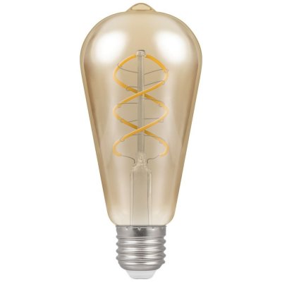 LED ST64 Spiral Filament Antique 6W 2200K ES